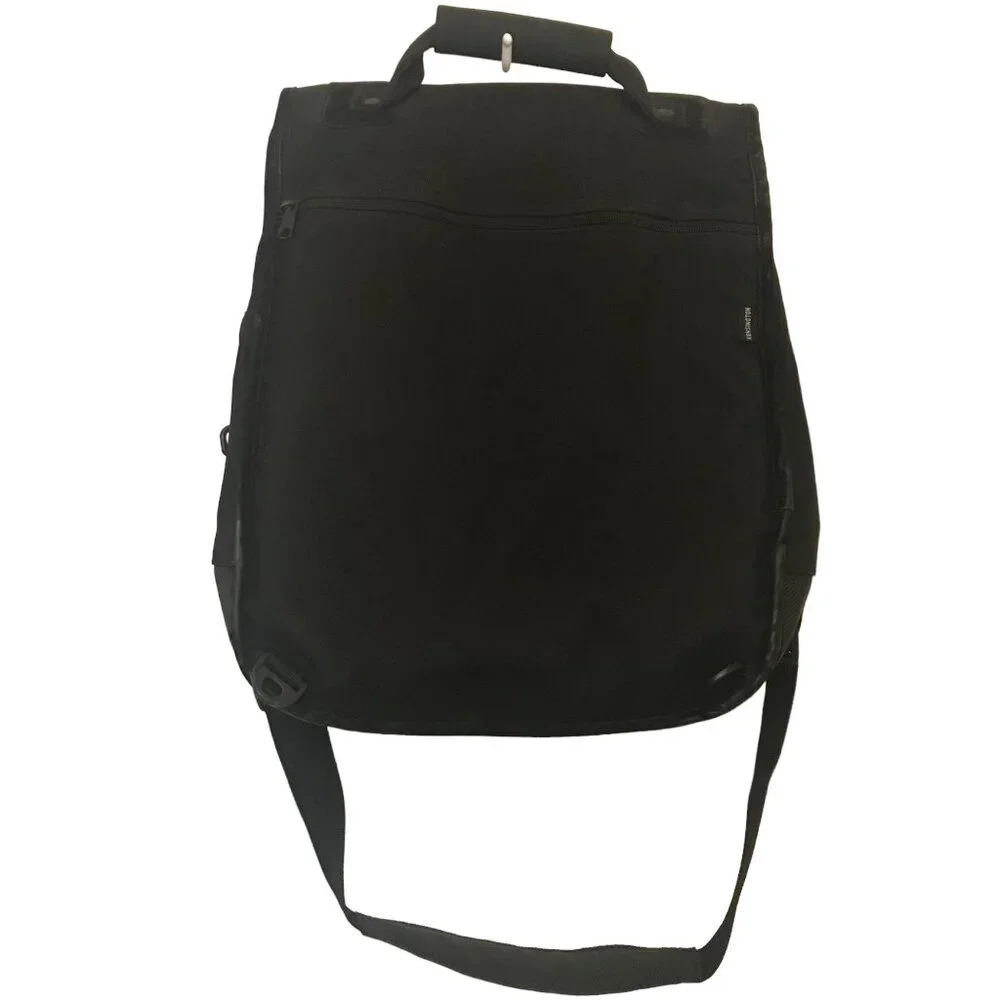 Kensington Black Apple Laptop Convertible Backpack Messenger Bag